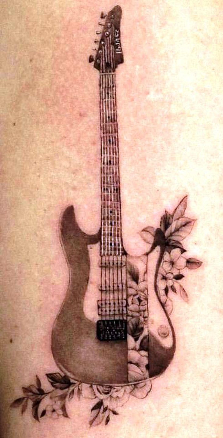 Guitar Tattoo Photos