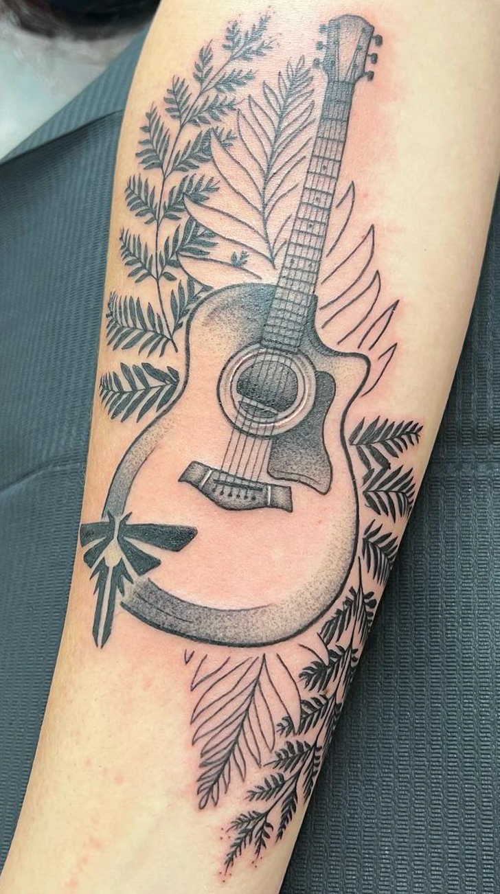 Guitar Tattoo Photo