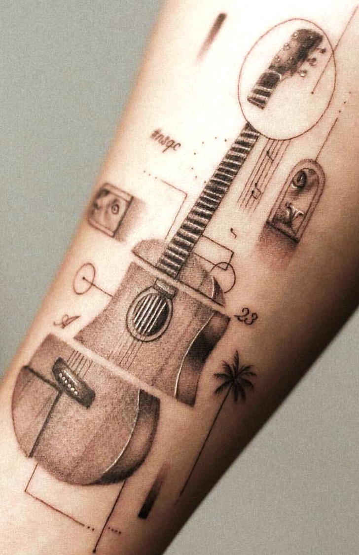 Guitar Tattoo Portrait