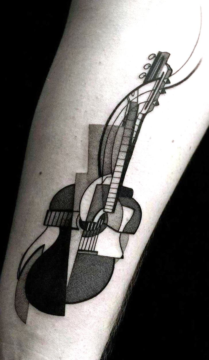 Guitar Tattoo Photo