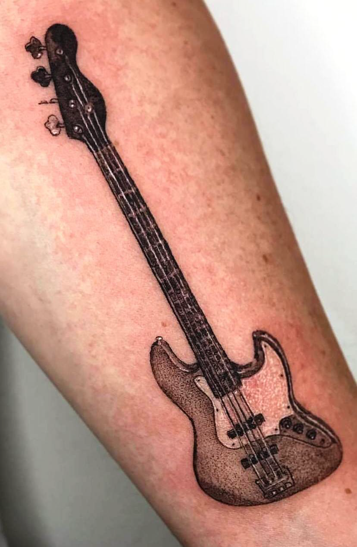 Guitar Tattoo Photos