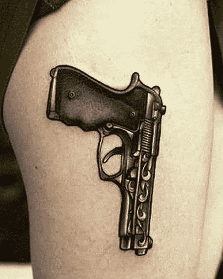 Gun Tattoo Photos