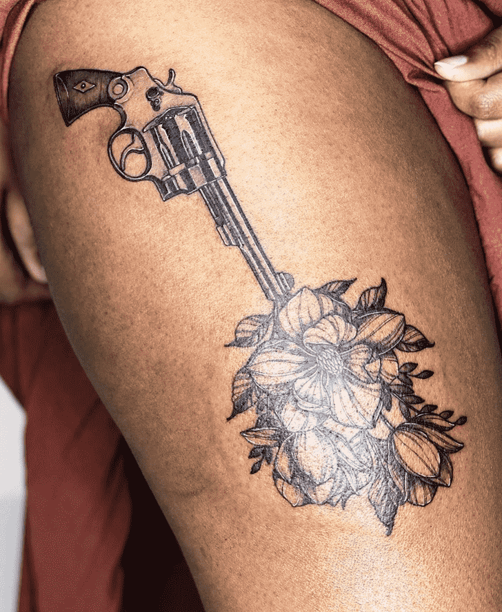 Gun Tattoo Photograph