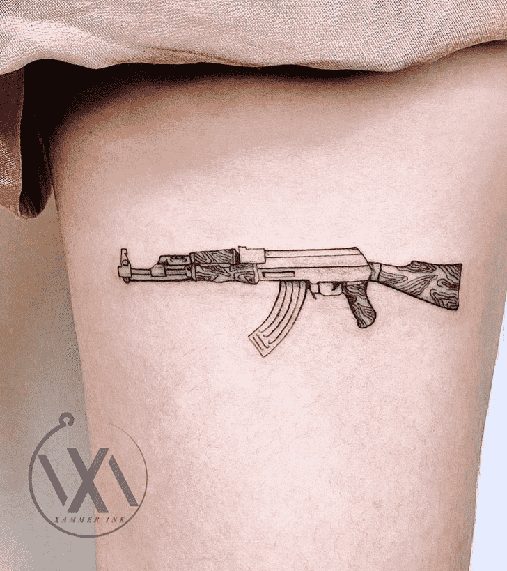 Gun Tattoo Ink