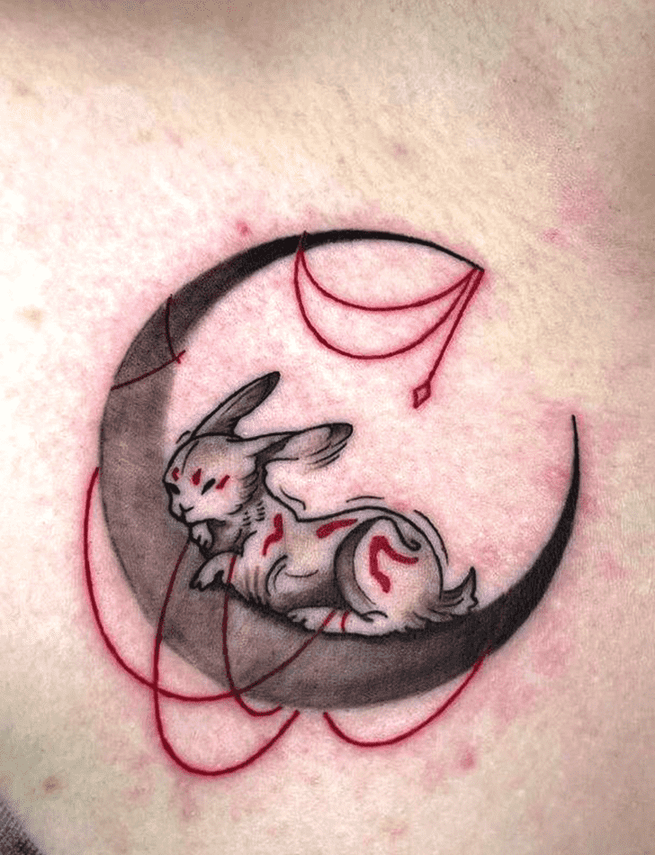 Half Moon Tattoo Design Image