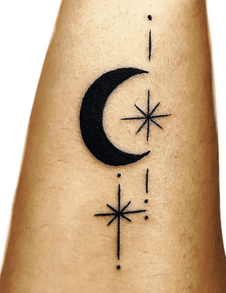 Half Moon Tattoo Figure