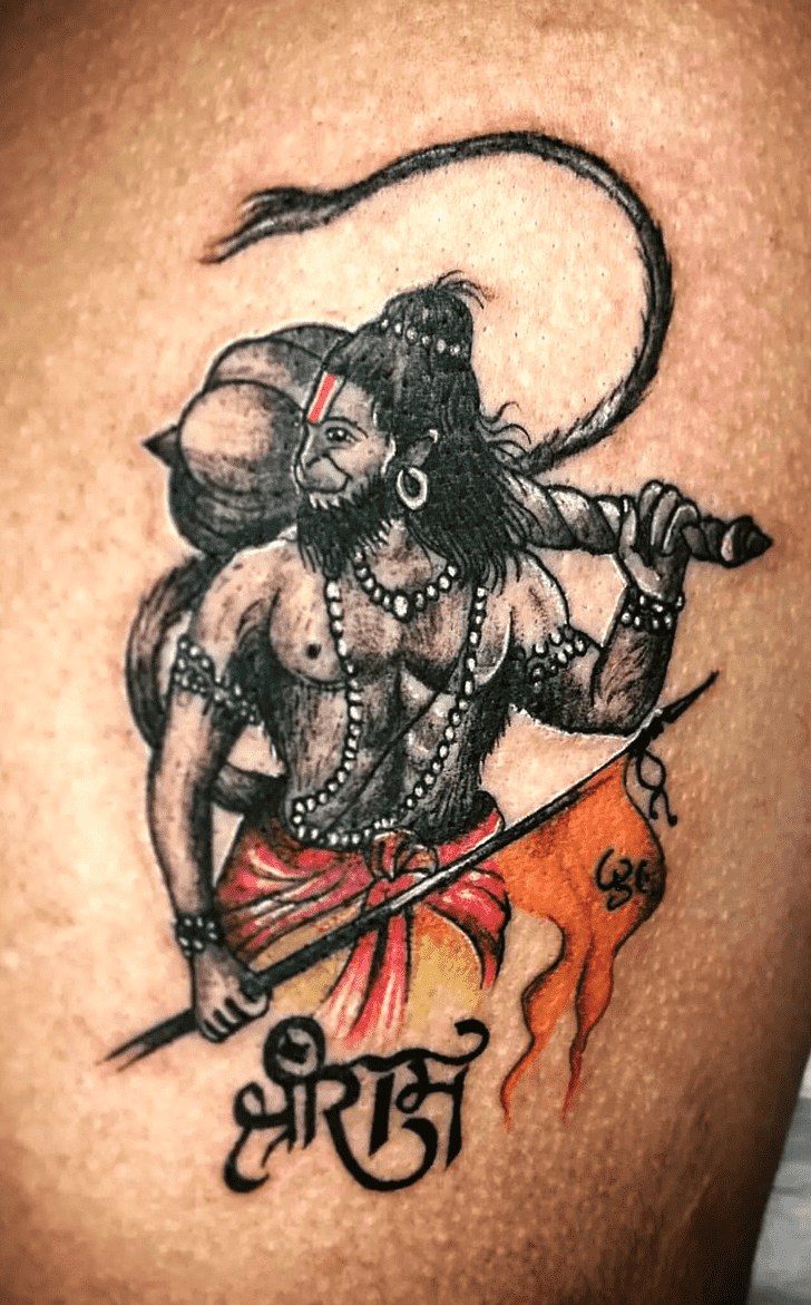 Hanuman Tattoo Portrait