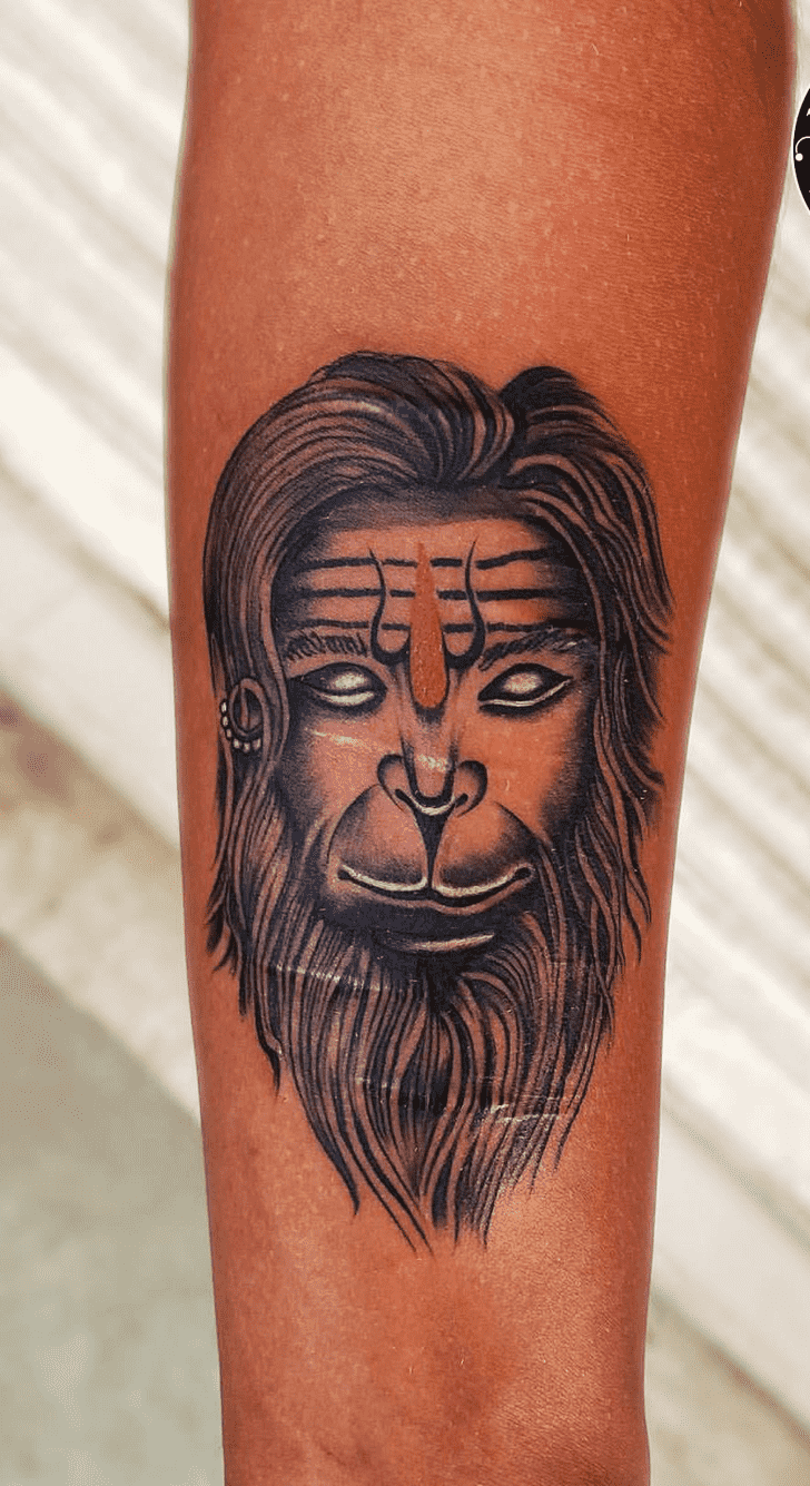 Hanuman Tattoo Figure