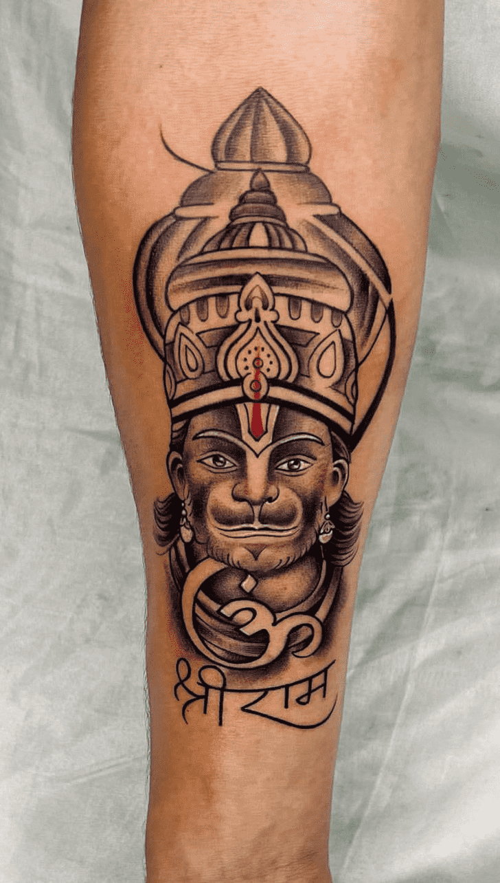 Hanuman Tattoo Portrait