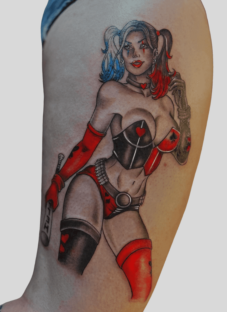 Harley Quinn Tattoo Design Image