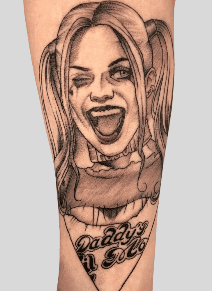 Harley Quinn Tattoo Figure