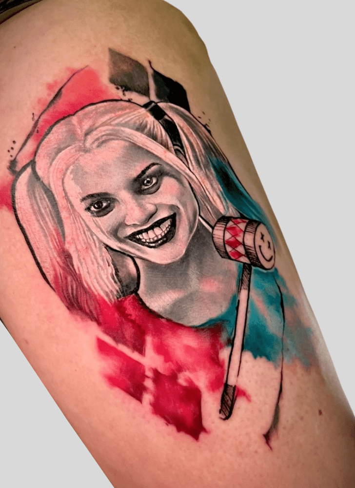 Harley Quinn Tattoo Portrait