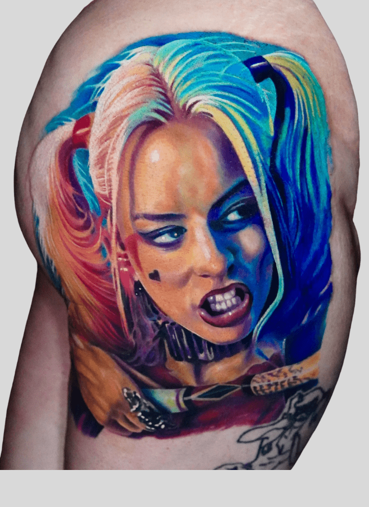 Harley Quinn Tattoo Design Image