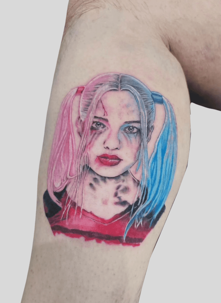 Harley Quinn Tattoo Figure