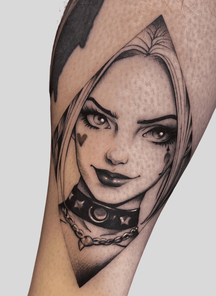 Harley Quinn Tattoo Portrait