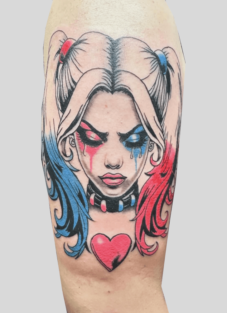 Harley Quinn Tattoo Shot