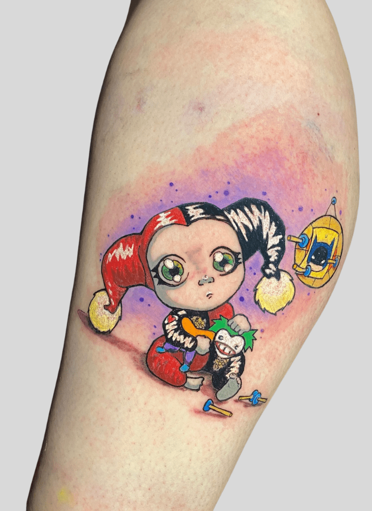 Harley Quinn Tattoo Portrait