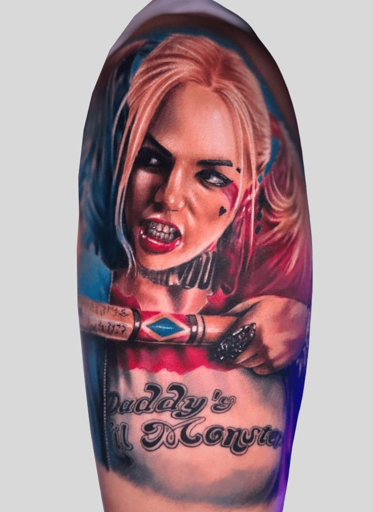 Harley Quinn Tattoo Figure