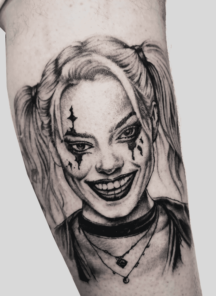 Harley Quinn Tattoo Portrait