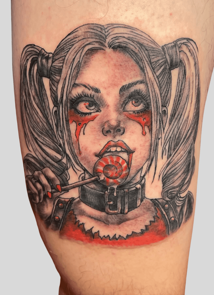 Harley Quinn Tattoo Shot