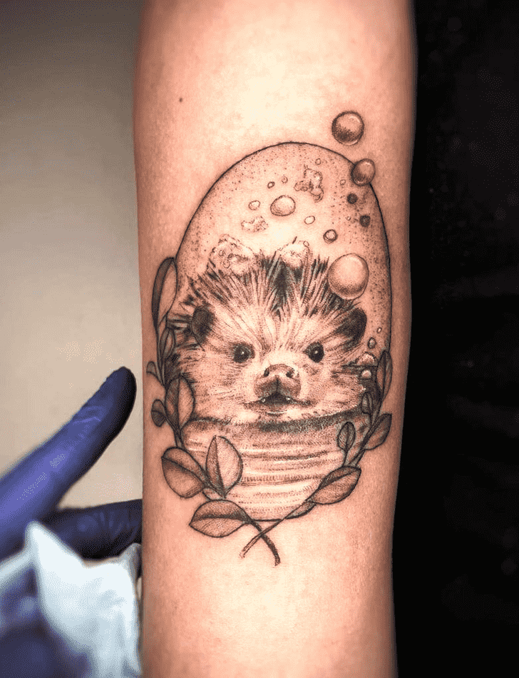 Hedgehog Tattoo Figure