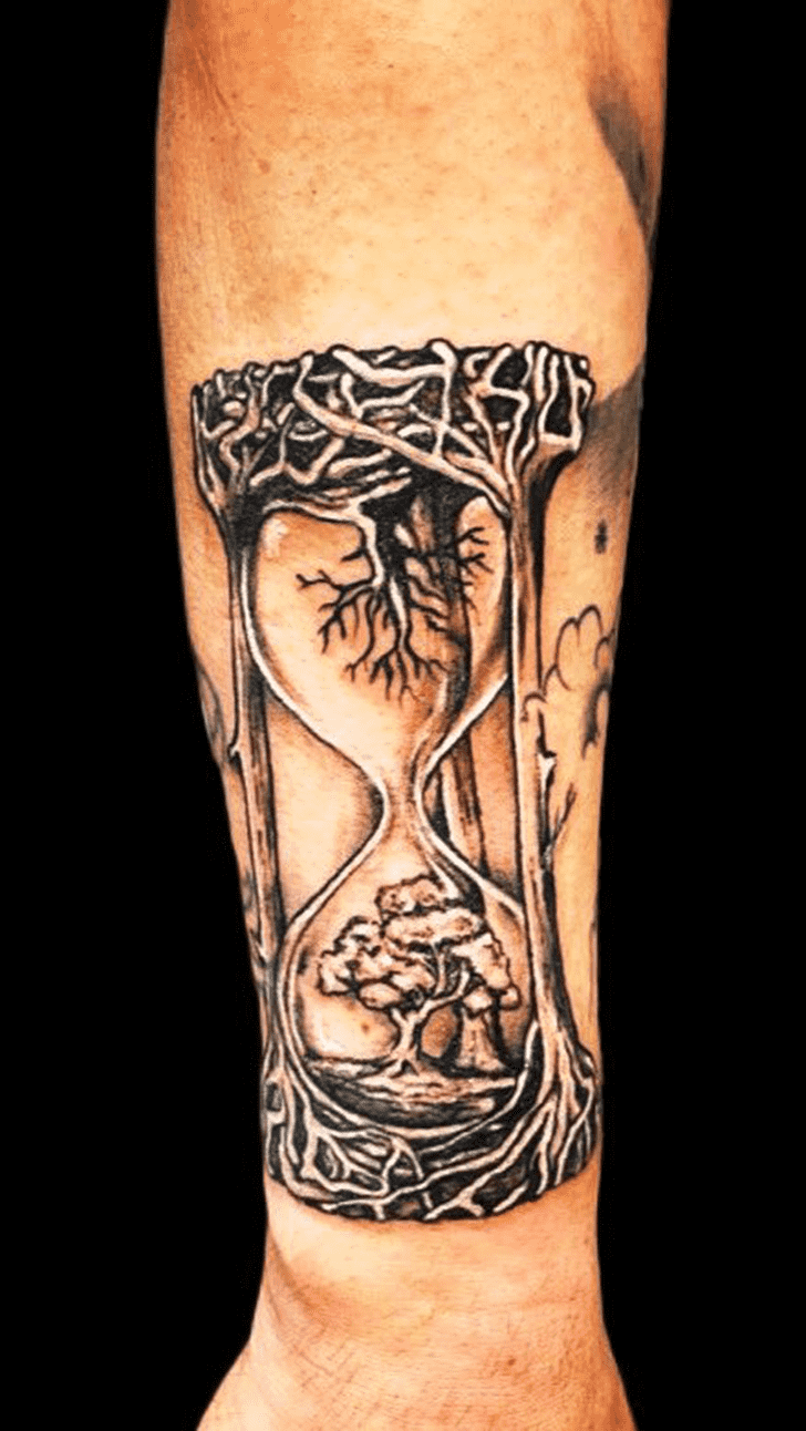 Hourglass Tattoo Photo