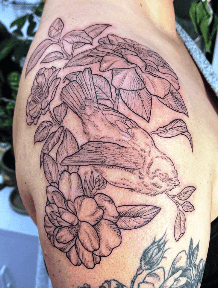 House Sparrow Tattoo Ink