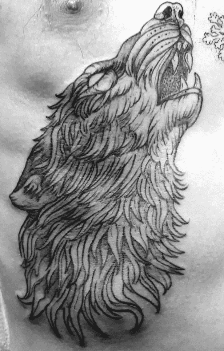 Howling Wolf Tattoo Design Image