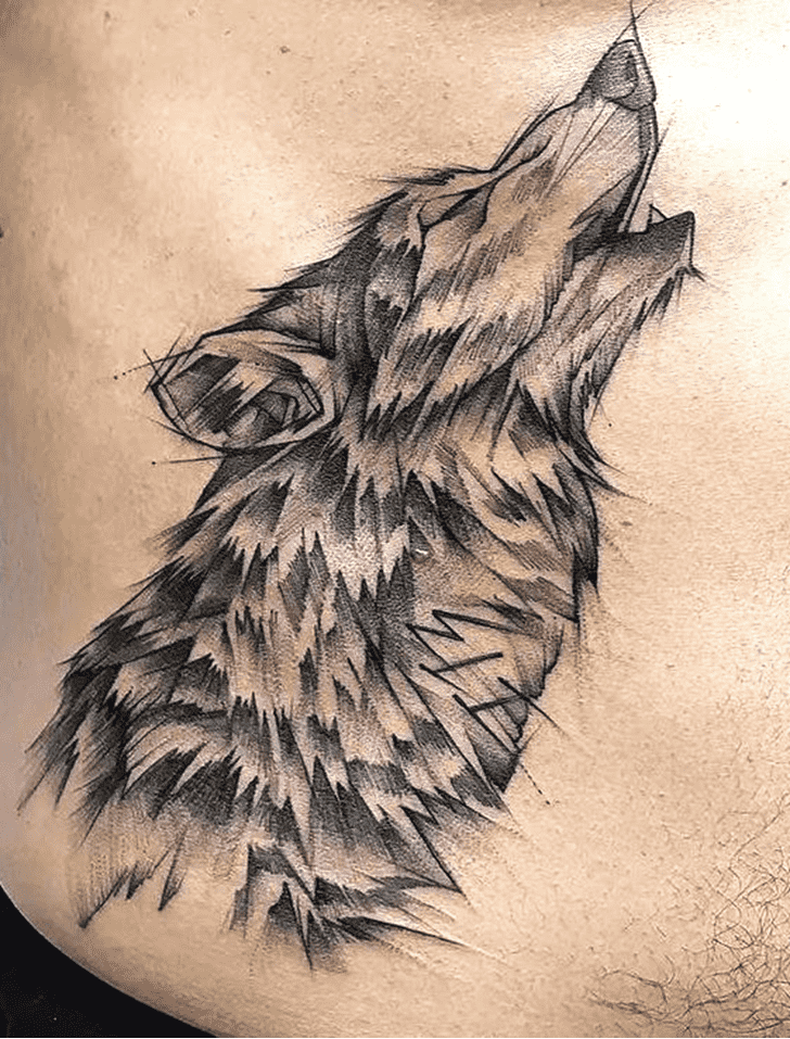 Howling Wolf Tattoo Photos