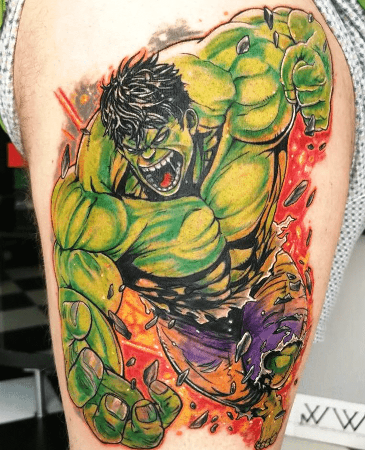 Hulk Tattoo Portrait