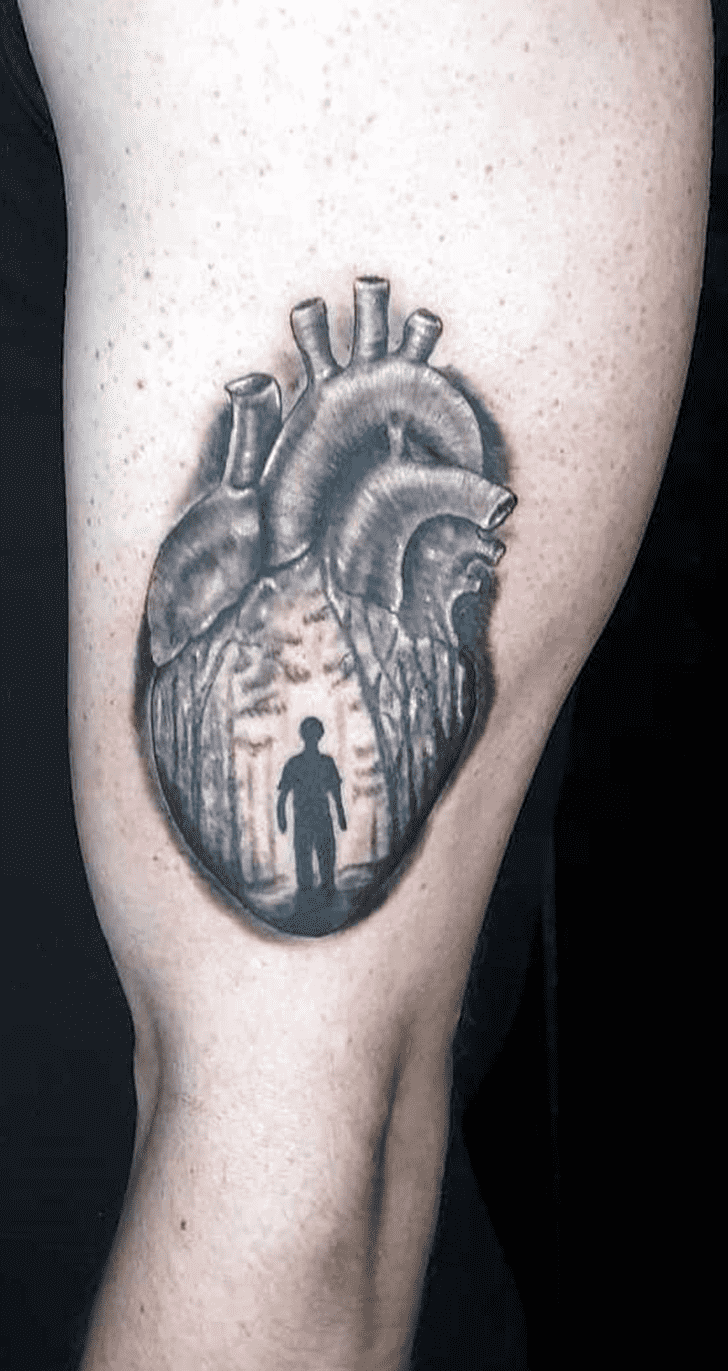 Human Heart Tattoo Ink