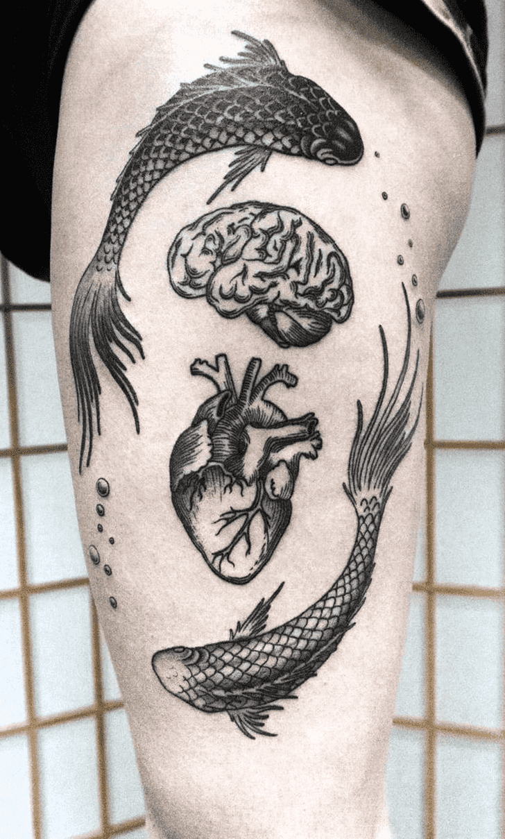 Human Heart Tattoo Photograph