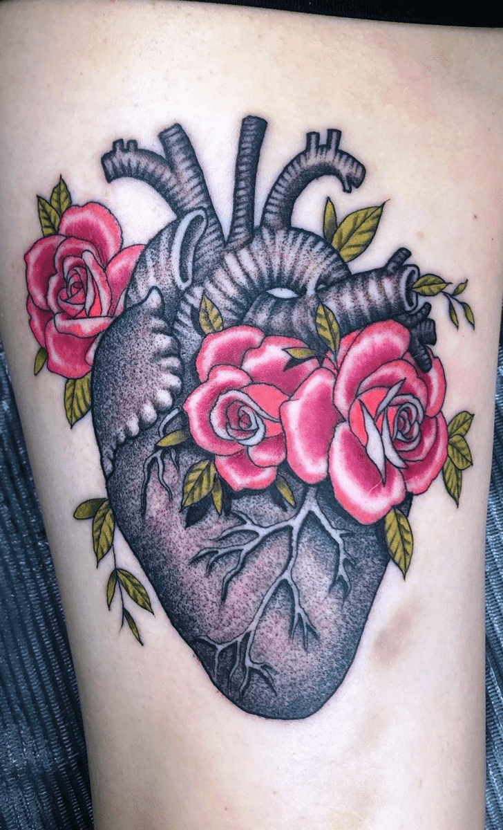 Human Heart Tattoo Portrait