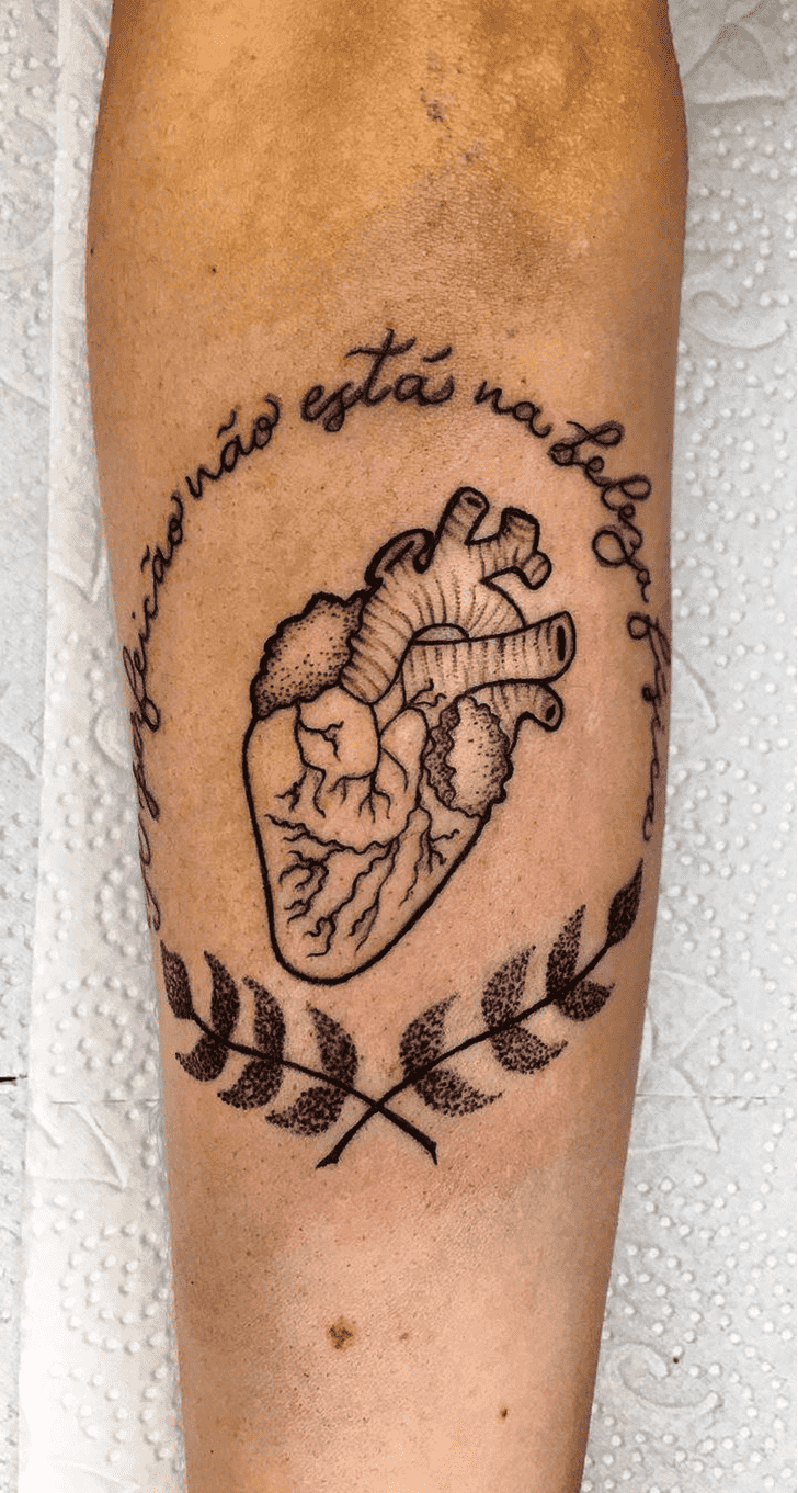 Human Heart Tattoo Snapshot