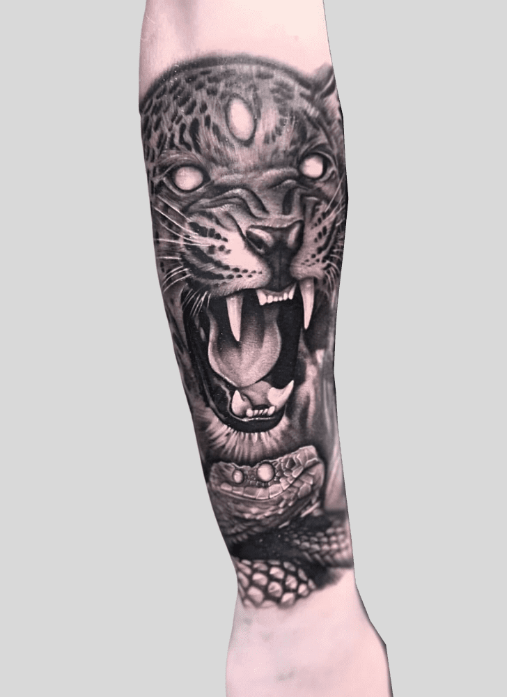 Jaguar Tattoo Portrait