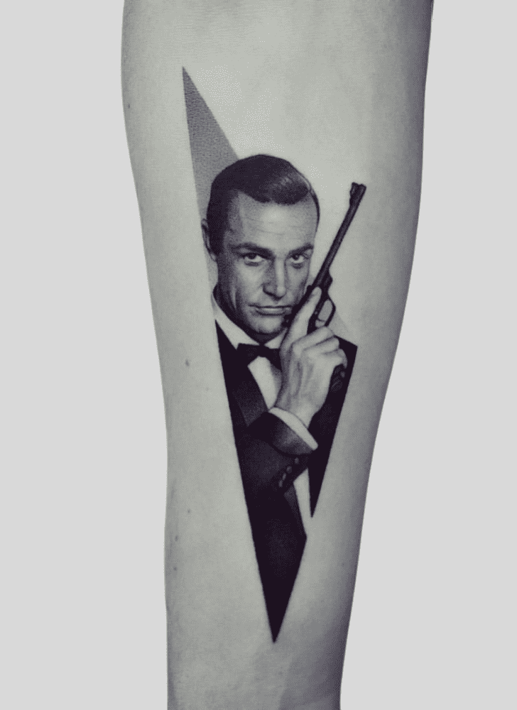 James Bond Tattoo Portrait