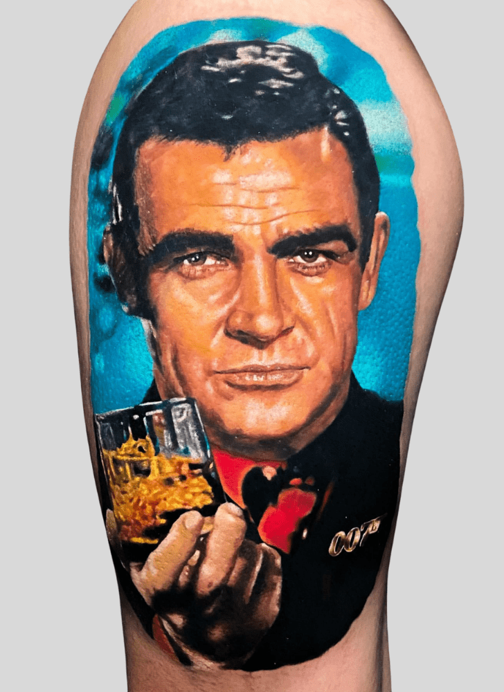 James Bond Tattoo Figure