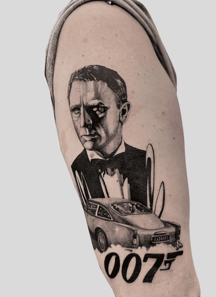 James Bond Tattoo Portrait