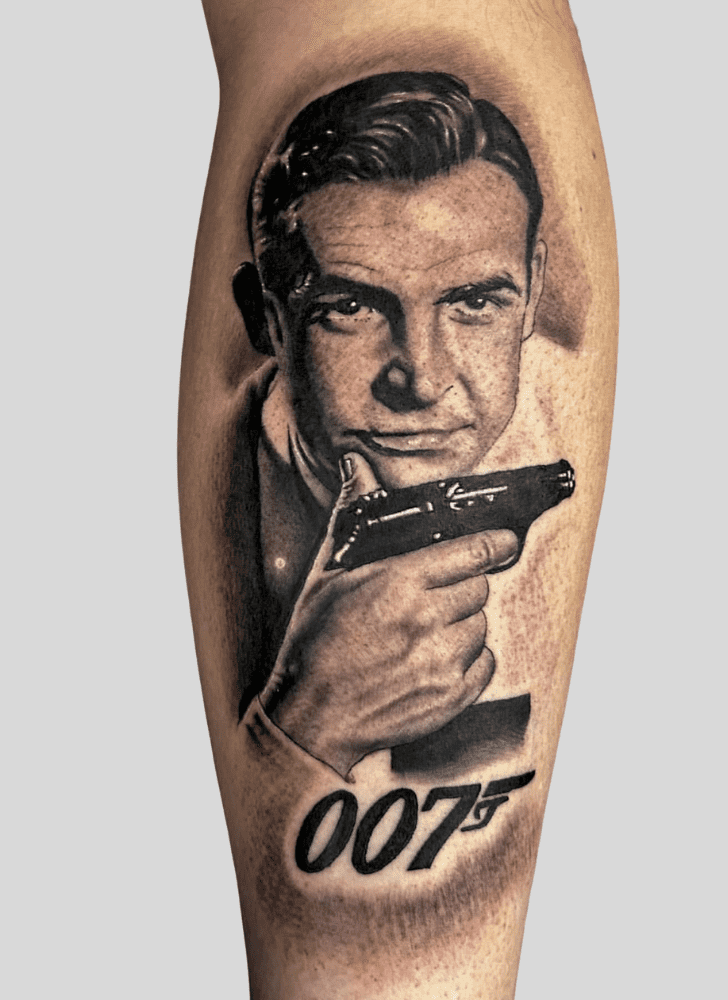 James Bond Tattoo Photograph