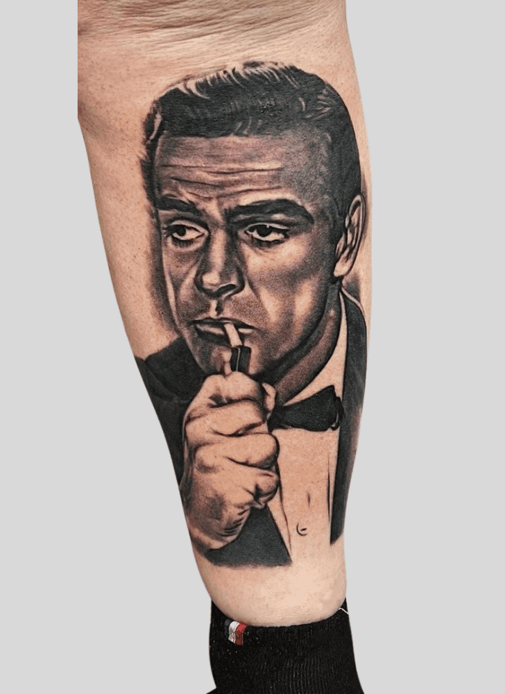 James Bond Tattoo Shot