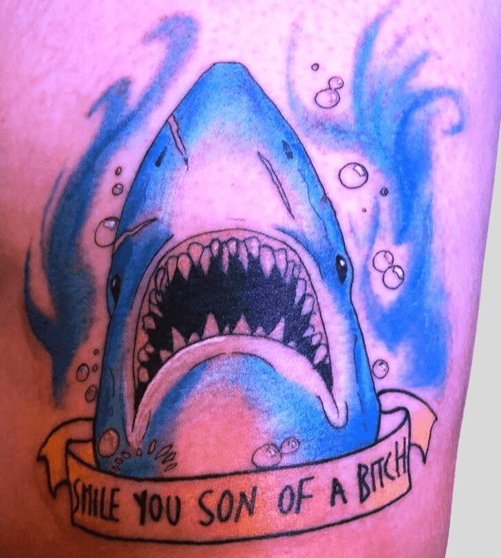 Jaws Tattoo Shot