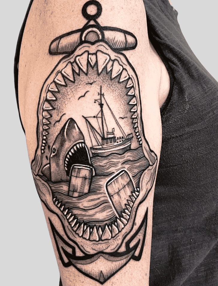 Jaws Tattoo Design Image