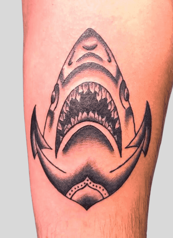 Jaws Tattoo Shot