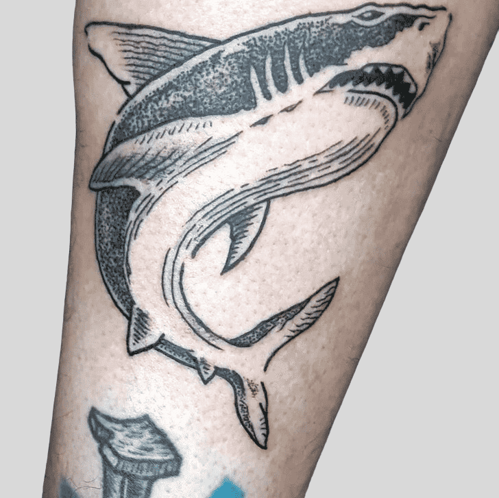 Jaws Tattoo Shot