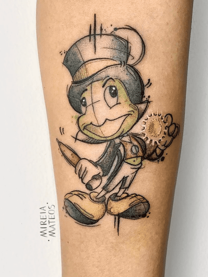 Jiminy Cricket Tattoo Figure