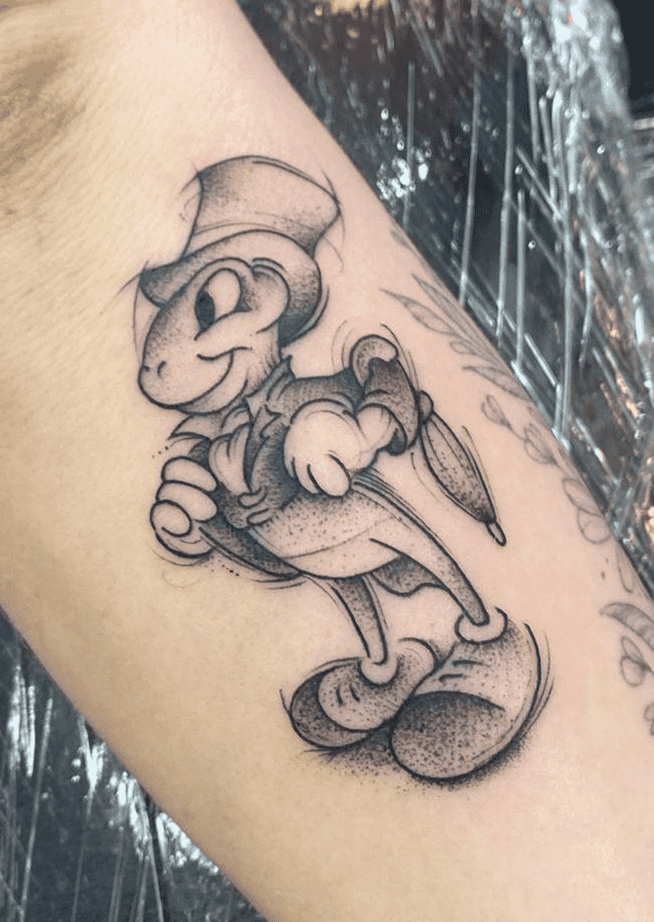 Jiminy Cricket Tattoo Portrait