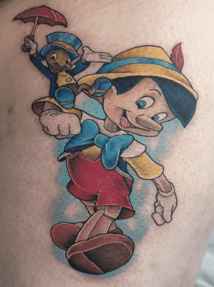 Jiminy Cricket Tattoo Portrait