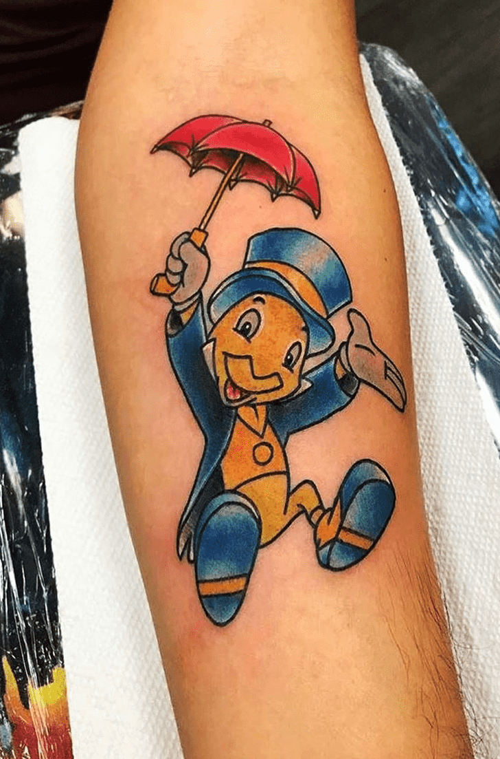 Jiminy Cricket Tattoo Ink