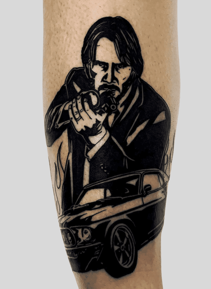 John Wick Tattoo Portrait