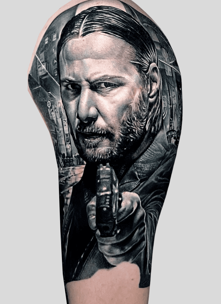 John Wick Tattoo Shot